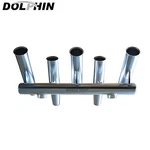 Dolphin 5 Rod Holder Fishing Console Boat Top Rocket Launcher Anodized. Fixed Price $305.00.