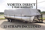 New Vortex Combo Pack Grey 18 Ft Ultra Pontoon/deck Boat Cover+support System. Fixed Price $177.00.