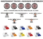 Independent Skateboard Trucks And Bushings Kit - Indy Stage 11 Customizer. Fixed Price $84.90.