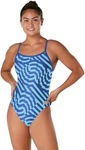 Speedo Womens Modern St Vortex Maze Flyback One Piece Swimsuit, Royal Blue, 20. Fixed Price $7.77.
