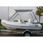 Carver V4267UB 5' 6" X 63"-73" 42" White Vinyl Bimini Top. Fixed Price $248.46.