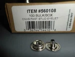 Nos Sea-dog Line Canvas Fast Eyelet Stud Set Of 299110-1. Fixed Price $13.99.