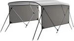 Garveelife Boat Bimini Top 3 Bow 6'L X 46"H 54"-60"W 2 Side Curtains Gray. Fixed Price $144.00.