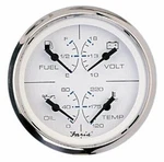 Faria 33851 Combo Gauge-chesapeake White, Stainless Steel. Fixed Price $229.99.