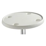 Osculati 610MM White Round Table - Pc 48.417.50 4841750. Fixed Price $112.56.
