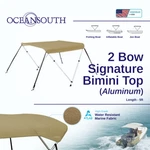2 Bow Bimini Top Boat Cover Beige 43"-45" Width, 5FT Long With Storage Boot. Fixed Price $113.12.