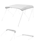 Vevor 4 Bow Boat Bimini Tops 96"LX(91"-96")W Awning Replacement Light Grey. Fixed Price $44.99.
