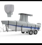 Rvmasking Upgraded 1200D T-top Boat Cover Waterproof 24 -26 Beam, 112 Width. Fixed Price $99.00.