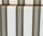Sunbrella Shade Outdoor Fabric Taupe Tailored Bar Stripe 4945 47" Wide By The Yd. Fixed Price $12.99.