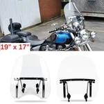 19"X17" Windshield Windscreen Clear For Triumph Bonneville Speedmaster Cruiser. Fixed Price $69.27.