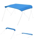 Vevor 4 Bow Bimini Top Replacement Cover 8 Ft With Boot No Frame 91"-96" Blue. Fixed Price $52.90.