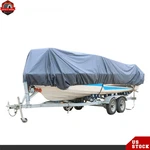 Waterproof Trailerable Boat Cover 11-22FT Fishing V-hull Tri-hull Runabout 210D. Fixed Price $26.54.