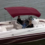 Shademate OV80288 Bimini Top Sunbrella Fabric & Boot, 4BOW 8'L, 42"H, 54"-60"W. Fixed Price $150.00.