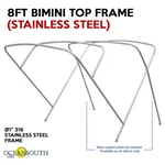 Oceansouth Bow Bimini Top Stainless Steel Frame - 8FT Long 54" Height. Fixed Price $328.93.