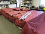Misty Harbor 2285 Cf Pontoon Cover & Bimini Top W/ Boot MHH25059H819 Red Boat. Fixed Price $899.95.