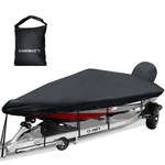 Caminor Boat Cover 17-19FT,BASS Length: 17'-19', Beam Width: Up To 96", Black. Fixed Price $211.51.