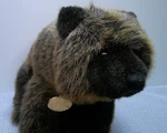 Vintage Gund Plush Grizzly Bear Tracker Black Brown Frosted 1988 14 Korea Made. Fixed Price $26.99.