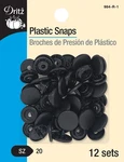 Dritz Plastic Snaps Size 20 12/PKG-ROUND, Black Matte Finish 3 Pack. Fixed Price $13.41.
