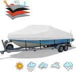 1200D Pu Waterproof Boat COVER,17' 19' Trailerable Marine Grade Polyester Canvas. Fixed Price $89.99.