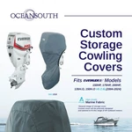 Oceansouth Outboard Storage Full Cover For Evinrude E-tec V6 2.6L 25" Leg. Fixed Price $129.35.
