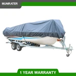 Trailerable Waterproof Boat Cover Heavy 600D Marine Grade Polyester Canvas Us. Fixed Price $34.32.