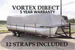 New Vortex 27 28 Ft Ultra 3 Purpose Pontoon/deck Boat Cover/gray/grey. Fixed Price $168.00.