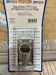 Seadog Line #281450-1 Stainless Steel Rectangular Rail Base Fitting.. Fixed Price $9.00.