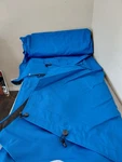 Rinker 310 Express Cruiser Factory Made Blue Cockpit Cover. Fixed Price $275.00.