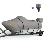 King Bird Oxford Heavy Duty Waterproof V-hull Boat Cover, 17-19-FT, 96"WIDE 600D. Fixed Price $28.00.