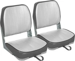 Leader Accessories Pair Of New Low Back Folding Boat E--gray/charcoal. Fixed Price $182.99.