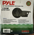 Pyle Pair PLMR67B 120 Watts 6.5" Dual Cone Waterproof Speaker System. Fixed Price $19.50.