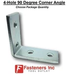 4-HOLE 90 Corner Angle Fitting For Unistrut / B-line Channel #4653 P1325 Zinc. Fixed Price $188.99.