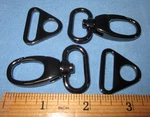 Craftmemore 2PCS Fat Swivel Snap Hooks Gun Metal Finish. Fixed Price $10.00.