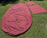 Berkshire 22 Cl Cts Pontoon Boat Canvas Storage Cover Set. Fixed Price $925.00.