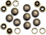 Craftmemore 20 Sets 12MM Snaps Fasteners Pearl-like Prong Button For. Fixed Price $20.37.