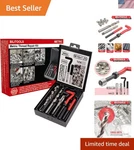 Lightweight M10X1.25 Thread Repair Kit With Handy Storage Case For Easy Access. Fixed Price $28.99.