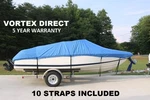 Heavy Duty Fishing/ski/runabout/boat Cover 14', 15', 16' Blue. Fixed Price $88.00.