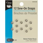 Dritz 80-40-65 Nickel Sew-on Snaps-size 4/0 12/PKG. Fixed Price $8.85.