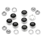 Craftmemore 20 Sets Snaps Fasteners Pearl-like Prong Mm, Black. Fixed Price $21.23.