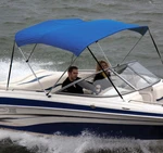 Shademate OV80493AB Bimini Top Sunbrella Fabric Only 2-BOW 5'6"L, 42"H, 73"-78"W. Fixed Price $197.93.