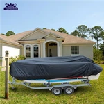 Black 420D 11-13FT Yacht Cover Waterproof Boat V-hull Runabouts. Fixed Price $21.53.