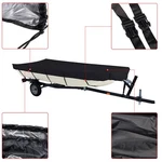 1PC 210D For Jon Boat 14FT Cover Black Beam Width Up To 70INCH 425 190CM. Fixed Price $21.40.