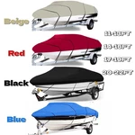 V-hull Boat Cover 4-COLOR Trailerable Fishing Ski Bass Black Blue Grey Beige. Fixed Price $42.29.