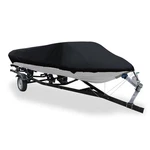 210D Trailerable Cover Waterproof Fishing Ski Bass Speedboat V-shape Black. Fixed Price $37.07.
