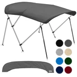 3-4 Bow Bimini Top Boat Cover W/ Rear Support Poles, Marine Grade 900D Canvas. Fixed Price $147.09.