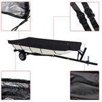 210D For Jon Boat Cover 12FT 14FT 18FT 56'' 70'' 75'' Black. Fixed Price $24.07.