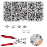 100 Sets Metal Snaps Buttons With Fastener Pliers Press Tool Kit Perfect For .... Fixed Price $14.32.