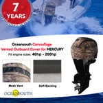 Oceansouth Camouflage Vented Running Cover For Mercury/mariner Outboards. Fixed Price $80.96.