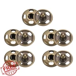 Harfington Snap Buttons: 5 Sets 10MM Metal Sew-on Fasteners (bronze). Fixed Price $20.00.