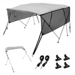 New Vevor 4 Bow Bimini Top Boat Cover,detachable Mesh SIDEWALLS,600D Polyester. Fixed Price $197.87.